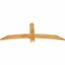 Ekena Millwork Bellingham Rough Sawn Timber Gable Bracket, Western Red Cedar, 60"W x 22"H x 2"D x 4"F, 9/12 Pitch GBW060X22X0204BEL00RWR - alternate 2